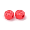 Spray Painted Alloy Beads PALLOY-M215-16I-2