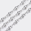 Non-Tarnish 3.28 Feet 304 Stainless Steel Chains X-STAS-P197-047P-1