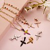 10Pcs 5 Colors 304 Stainless Steel Pendants STAS-SZ0001-45-4