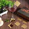 Acrylic Mirror Wine Glass Charms AJEW-SC0002-53A-01-4