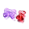 60Pcs 12 Style Transparent Spray Painted Glass Beads GLAA-FS0001-49-4