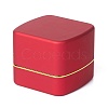 Square Plastic Jewelry Ring Boxes OBOX-F005-01B-1
