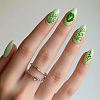 Stainless Steel DIY Nail Art Templates MRMJ-WH0092-072-4