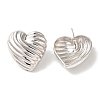Rack Plating Brass Stud Earrings EJEW-B062-31P-1