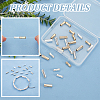 48Pcs 4 Style Brass Tube Beads KK-BC0012-92-4