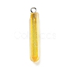 Electroplated Natural Quartz Pendants G-P315-B01-09P-1