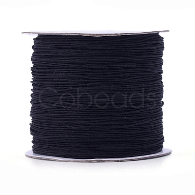Nylon Braided Cord for Woven Jewelry Making Macrame Craft NWIR-D055-0.6mm-01-1