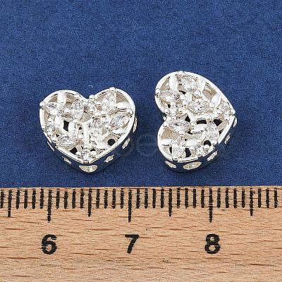 Brass Pave Cubic Zirconia Multi-strand Links ZIRC-F145-10S-01-1