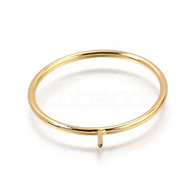 1/20 Yellow Gold Filled Stackable Rings Settings with Peg KK-Z116-01G-04-1