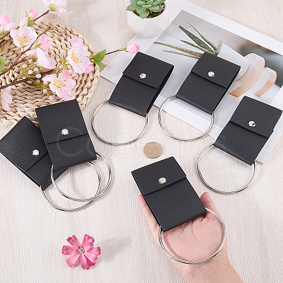 6Pcs PU Leather Towel Hook AJEW-CL0003-35A-1