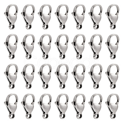 Yilisi 100Pcs 304 Stainless Steel Lobster Claw Clasps STAS-YS0001-27-1