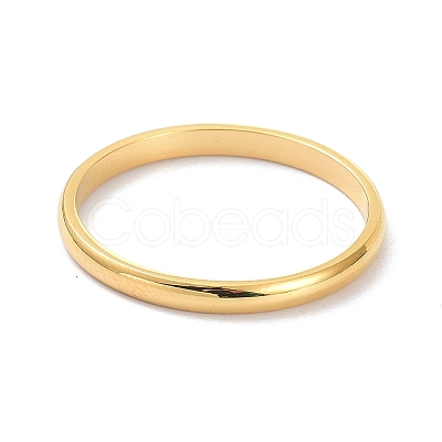 2mm Polished Plain Dome Finger Ring for Girl Women LS-RJEW-C012-05B-G-1