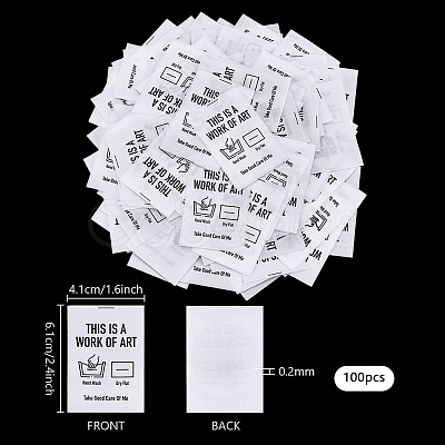 Woven Crafting Craft Labels SENE-WH0007-09-1