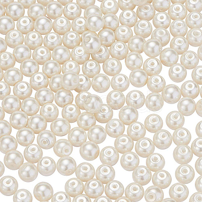 Eco-Friendly Dyed Glass Pearl Round Beads HY-BC0001-6mm-RB011-1