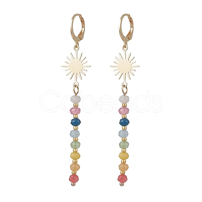 Sun Dyed Natural Malaysia Jade Hoop Earrings EJEW-JE06873-1