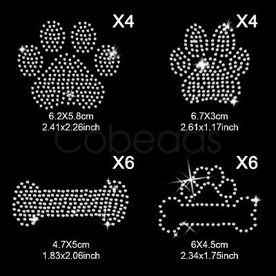 Glass Hotfix Rhinestone DIY-WH0580-82B-1