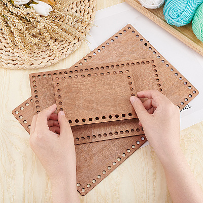 Wooden Basket Bottoms TOOL-WH0159-02A-1