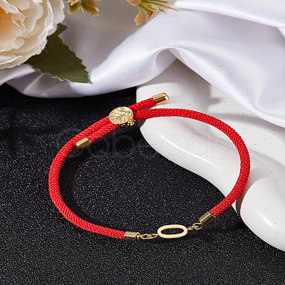 1Pc Adjustable Nylon Cord Slider Bracelets for Women BJEW-LP0001-32O-02-1