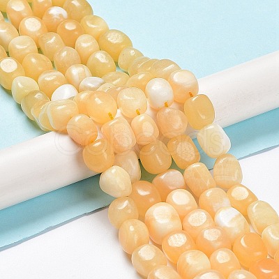 Natural Topaz Jade Beads Strands G-C038-02P-1
