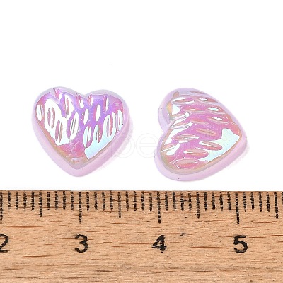 UV Plating Acrylic Cabochons OACR-H121-02F-1
