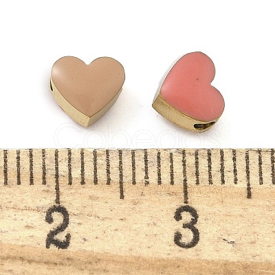 Ion Plating(IP) 304 Stainless Steel Enamel Beads STAS-B075-09G-07-1