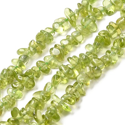 Natural Peridot Beads Strands G-F328-34A-1