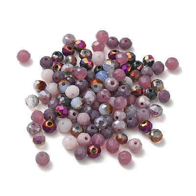 Electroplate Glass Beads GLAA-D020-01H-1