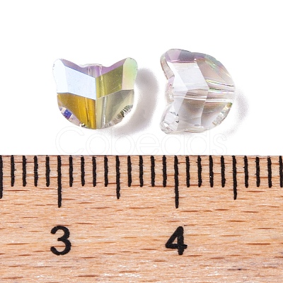 100Pcs Electroplate Glass Beads EGLA-P060-01A-HR03-1