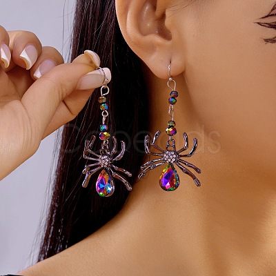 Zinc Alloy Enamel Dangle Earrings FS-WG84531-01-1