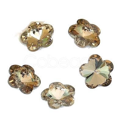 Glass Rhinestone Cabochons RGLA-WH0013-09C-1