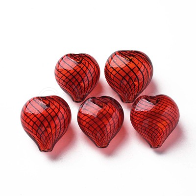 Transparent Handmade Blown Glass Globe Beads GLAA-T012-42-1
