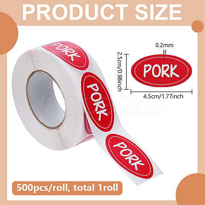 Adhesive Sticker Meat Labels DIY-WH0308-745B-1
