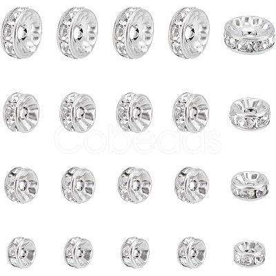 40Pcs 4 Style 316 Surgical Stainless Steel Spacer Beads RB-UN0001-07-1