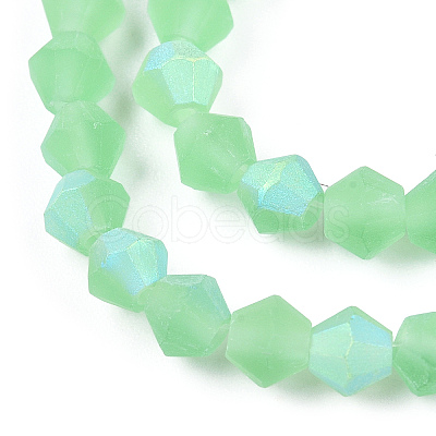 Imitate Austrian Crystal Bicone Frosted Glass Beads Strands EGLA-A039-T3mm-MB24-1
