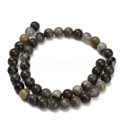 Natural Volcanic Agate Beads Strands X-G-G305-A01-8mm-1
