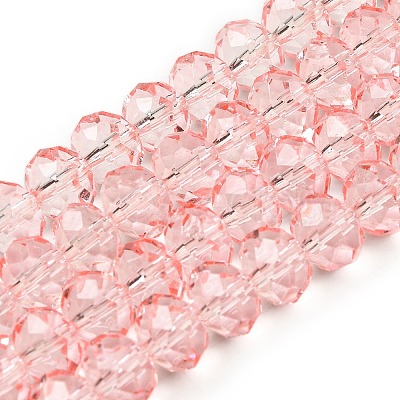 Transparent Baking Paint Glass Beads X1-DGLA-A034-T8mm-D10-1