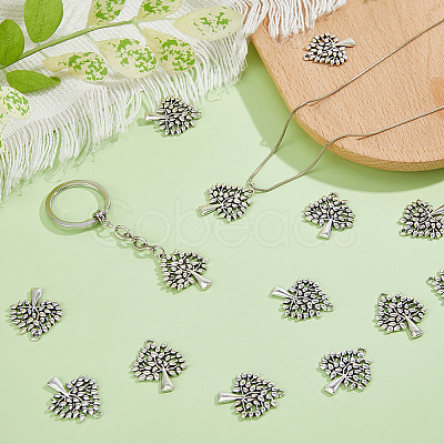 50Pcs Tibetan Style Alloy Pendants FIND-DC0006-11-1