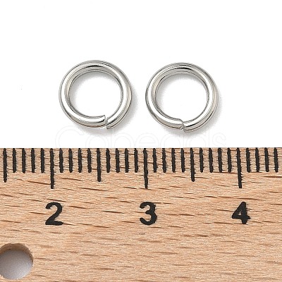 Tarnish Resistant 304 Stainless Steel Open Jump Rings STAS-E067-09-8mm-1