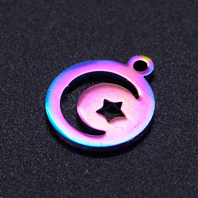 Ion Plating(IP) 201 Stainless Steel Charms STAS-Q201-JN202-1