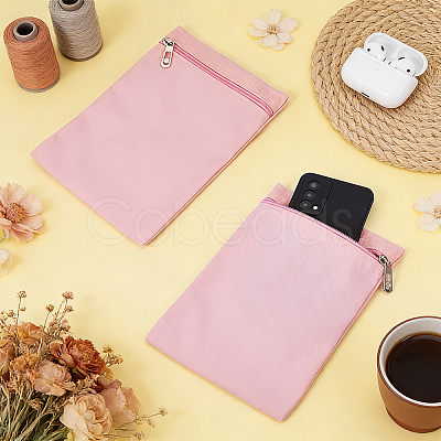 Canvas Cloth Zipper Bags ABAG-WH0077-09A-02-1
