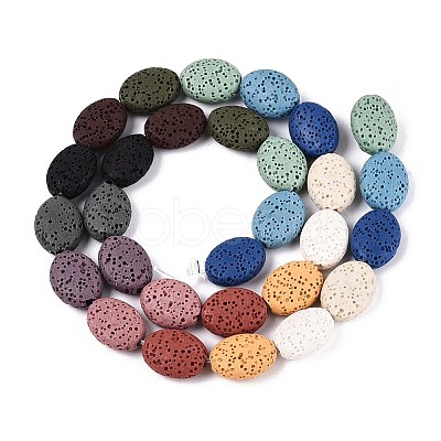 Natural Lava Rock Beads Strands G-N257-18A-01-1