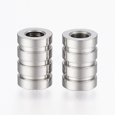 Tarnish Resistant 304 Stainless Steel Tube Beads STAS-G161-12P-1