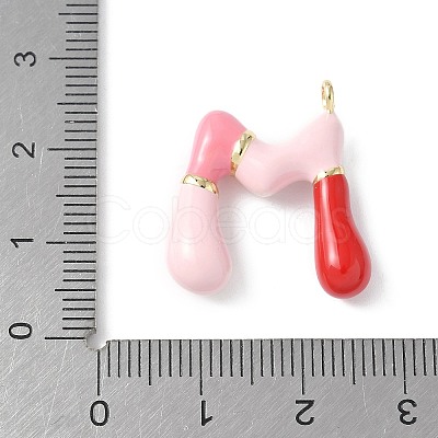 Brass Enamel Pendants KK-E093-03G-M-02-1