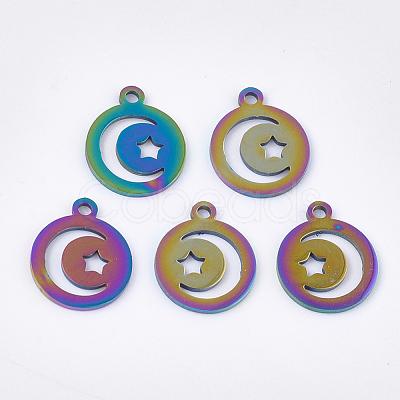 Ion Plating(IP) 201 Stainless Steel Charms STAS-Q201-JN202-1