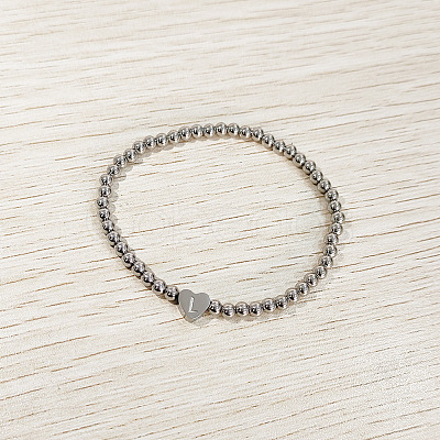 304 Stainless Steel Beads Stretch Bracelets for Women FS-WGC4F34-12-1