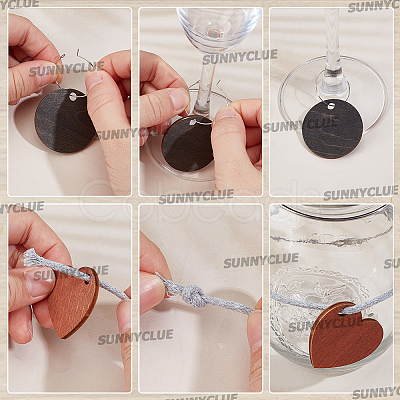 DIY Wine Glass Charm Making Kits DIY-SC0033-22-1