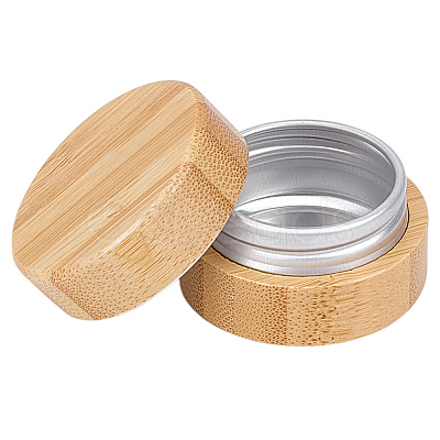 10G Bamboo & Aluminum Cream Jar CON-WH0112-016A-1