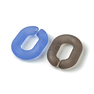 Transparent Frosted Acrylic Linking Rings OACR-B017-04A-1