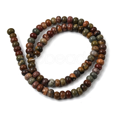 Natural Picasso Stone/Polychrome Jasper Beads Strands G-A280-A27-01-1