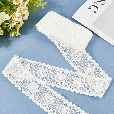 5 Yards Flat Cotton Lace Ribbon OCOR-GF0004-71C-02-1